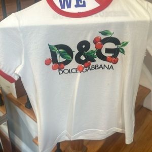 Girls Dolce & Gabbana logo t shirt